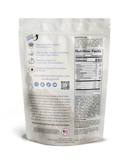 Radicle Growth Organics | Radical Vitality Protein