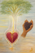 Heart Exchange — prophetic painting by Cheri B