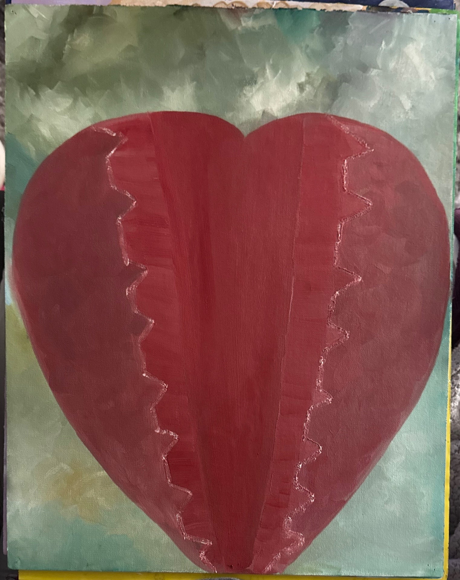 Scarred but Whole — prophetic painting by Cheri B
