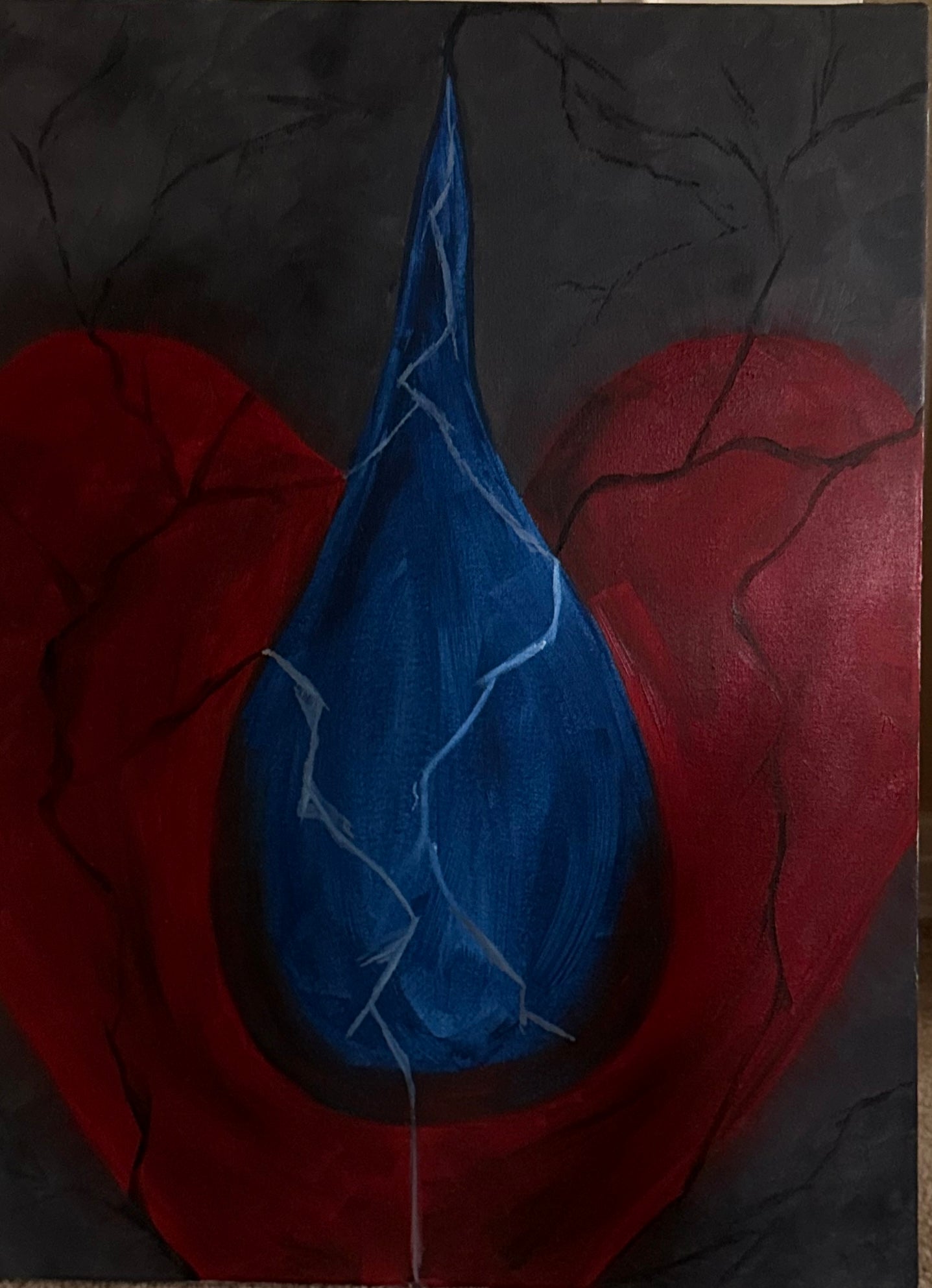 The Tear — prophetic painting by Cheri B
