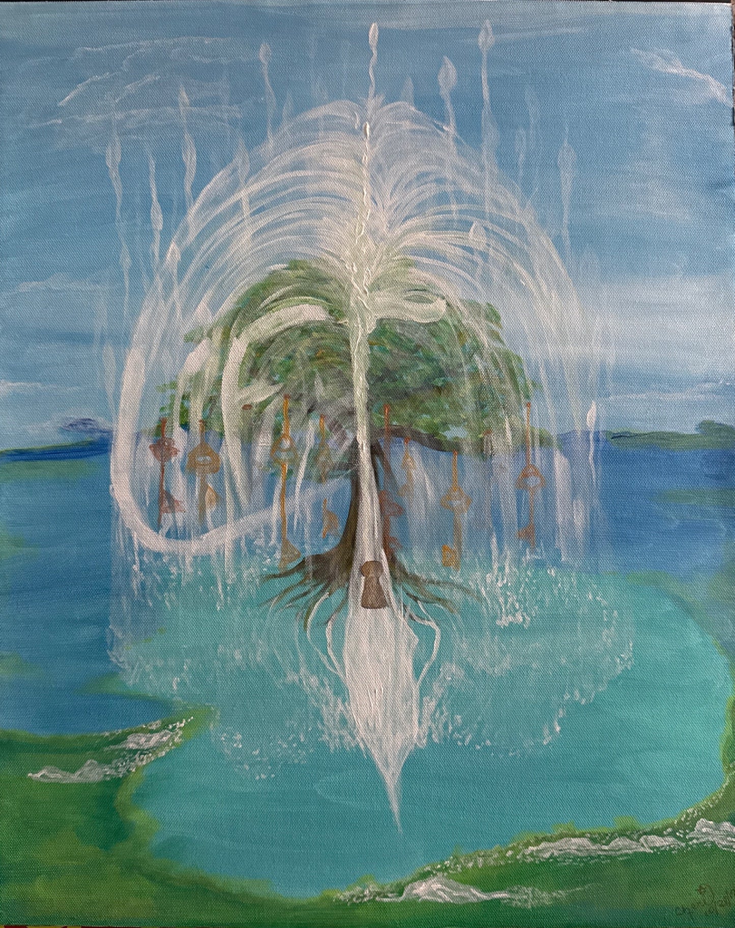 Tree of Keys — prophetic painting by Cheri B