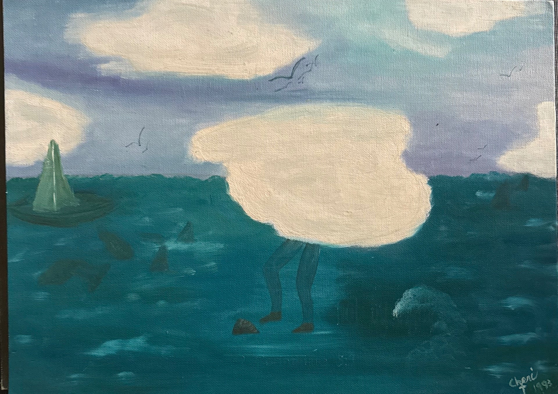 Walk by Faith — prophetic painting by Cheri B